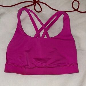 Sonic Pink Lululemon Energy Sports Bra Size 2